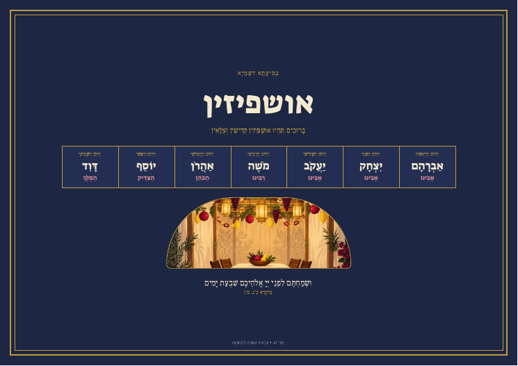 כרזת אושפיזין מאוחדת